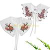 49MD Detachable False Collar Girls Clothes Accessory Half Shirt Oriental Flower