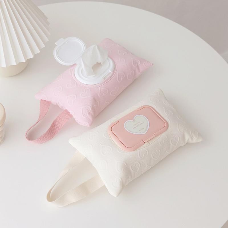 Cotton Drawstring Tissue Bag Napkin Holder Container Portable Kitchen Table Tissue Storage Bag Home Room Decoration Accessories