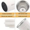 1PC Vacuum Insulated Coffee Travel Cup, Leak-proof Double-layer Stainless Steel Reusable Thermos Cup