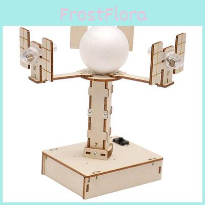 Modelo de Satélite Síncrono com a Terra para Montar (DIY) em Madeira para Alunos do Ensino Fundamental Brinquedo Educacional de Ciência