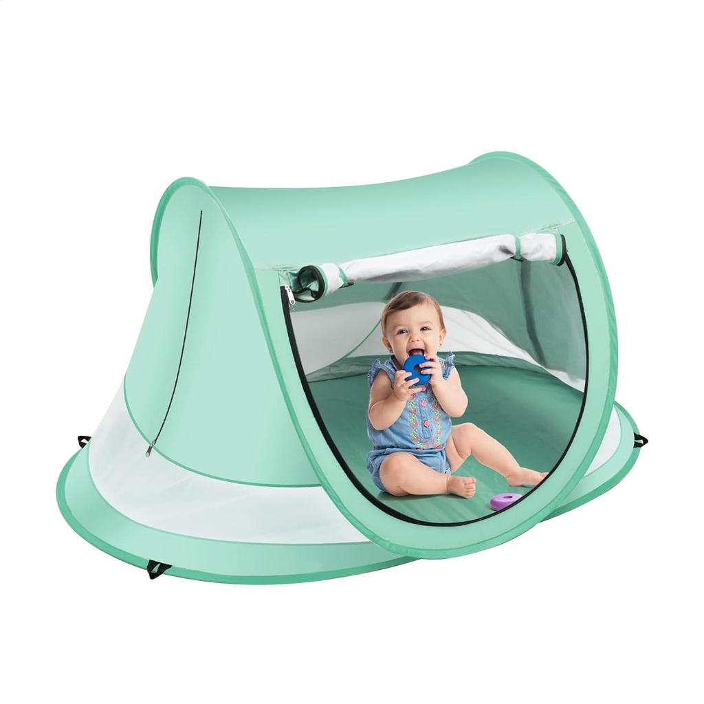 Toddler Beach Tent Outdoor Baby Shade UV Resistant Folding Baby Pop-Up Dome Tent For Vacation Camping Pool Beach Travel Backyard