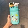 Crayon Small New Water Cup Mug New Womens Fashionable Thermos Flask Cup Students Go To School Water Bottle Male Straw Mug Double Drink
