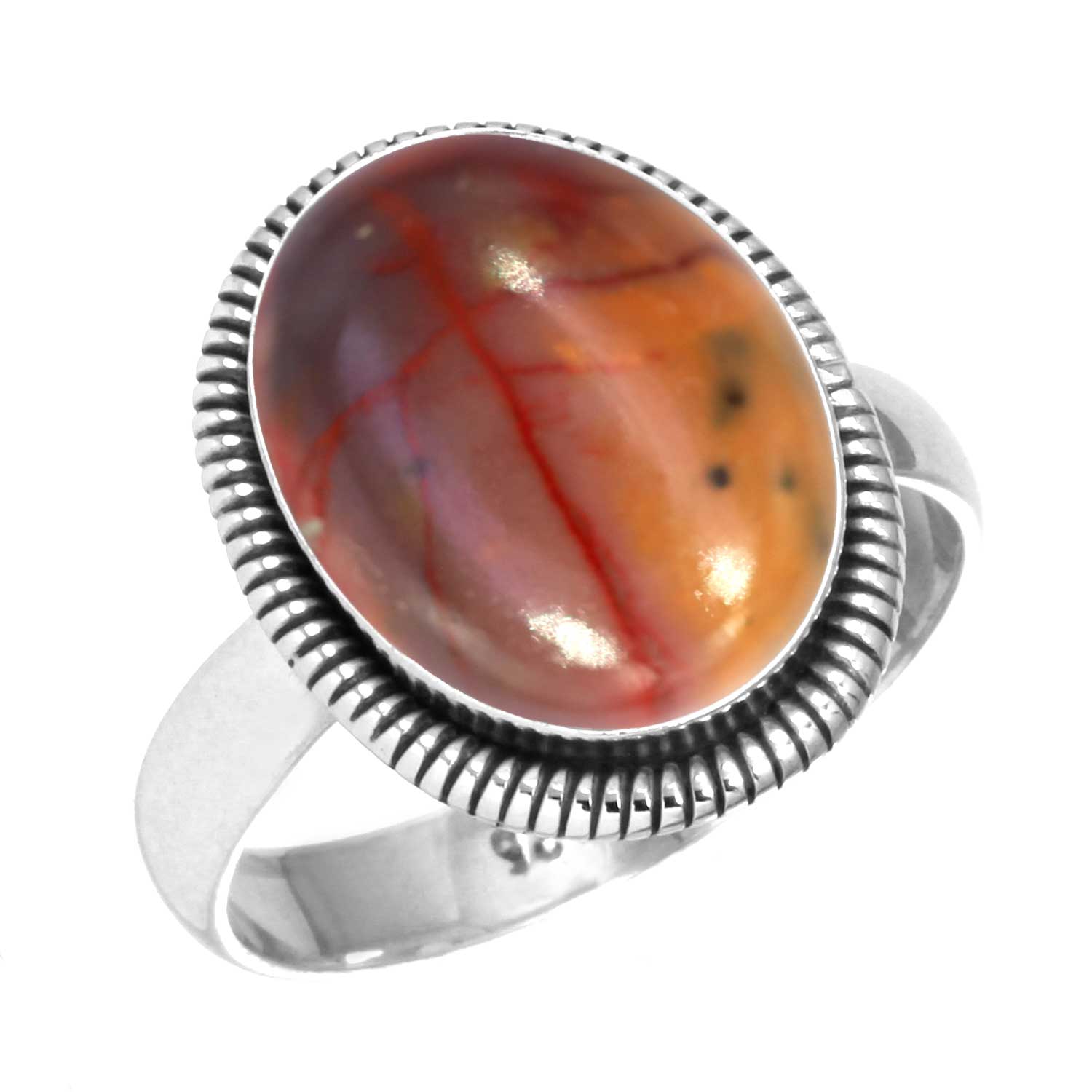 

Кольцо из стерлингового серебра 925 пробы Женское с драгоценным камнем Ручной работы Ювелирное изделие Свадебный подарок Мукаит Монтанский агат Моховой агат Спиральный устричный Родонит Глаз Шивы Винтаж 6