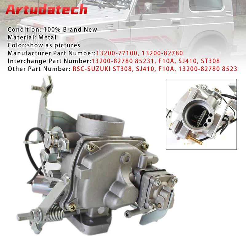 Artudatech Carburetor 13200-77100 For Suzuki SJ410 F10A ST100 LJ81 Samurai Carry ST308 Car Accessories