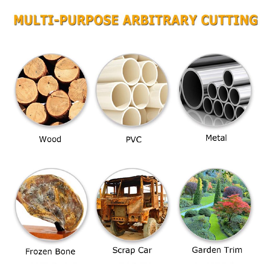 220V 50Hz Electric Reciprocating Sabre Saw 2 Blades Wood Metal Plastic Pruning 900W