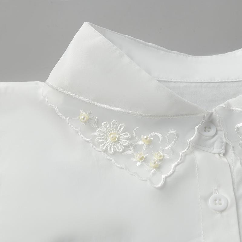 Hollow Pearl Fake Collar Decorative Fake Collar Flower Women'S Shirt Collar Fake Collar Versatile Fake Collar