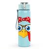 1PC Chicken Girl With Bow Ribbon 750ml Color Plastic Sports Water Bottle Leakproof Flip Straw Lid Suitable for Sports Office Home Use