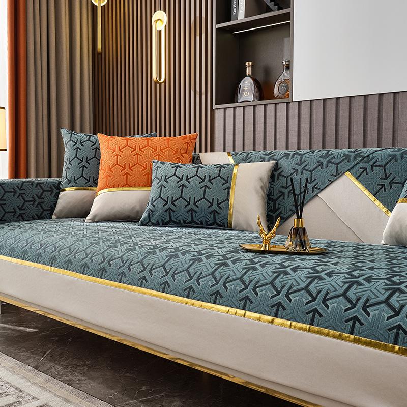 Light Luxury Chenille Sofa Cushion Non-Slip Simple Modern Sofa Cushion Four Seasons Universal Cloth Liner Thickened