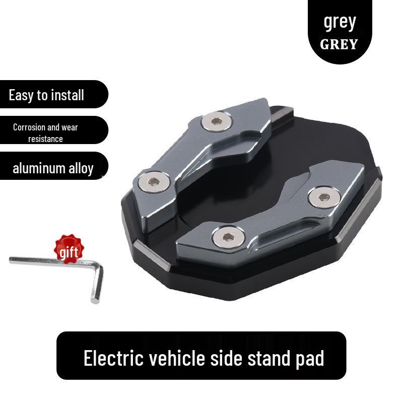 Aluminum Alloy Anti-Slip Kickstand Pad for Electric Vehicles, Scooters, and Motorcycles