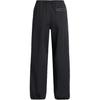 Under Armour Unstoppable Solid Loose Fit Button Design Soft Straight Leg Casual Pants Women Bottoms Black 1388856-001