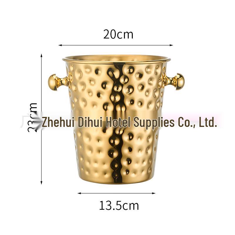 ZISIZ European Style Gold 5L Ice Bucket