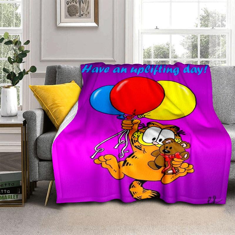 Garfield Comic Print Blanket Blanket Sofa Blanket Home Decor Bedroom Outdoor Plush Blanket Sheet