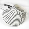 Folding Headband Women's Stripe Sun Hat Wide Brim Bucket Hat Trendy Sun Visor Hat  Summer Outdoor