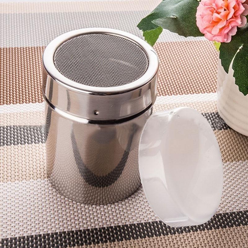 1ks Sítko na mouku Salt Sitter Moučkový cukr Síťovina z nerezové oceli Šejkr Bagr na kakao a čokoládu Šejkr na prášek