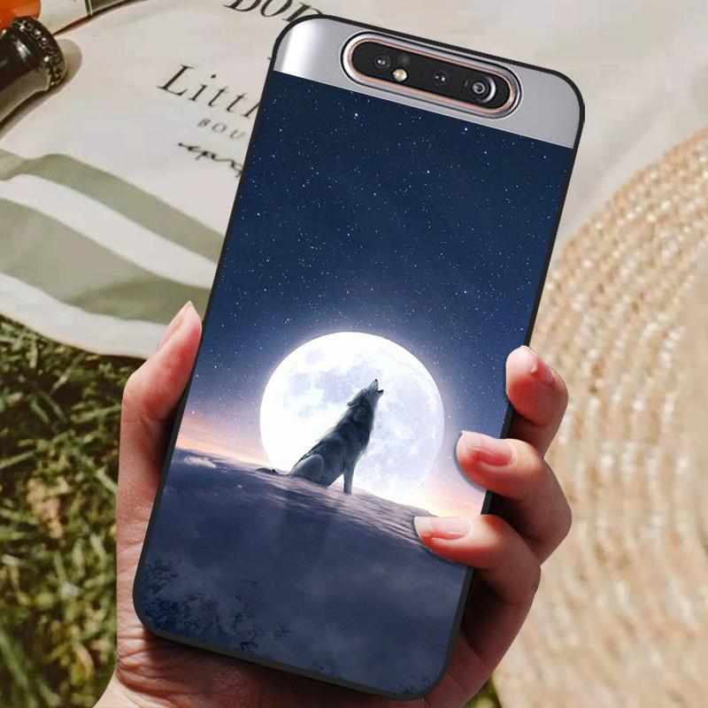 Per Samsung A80 Custodia Cover Posteriore in Silicone Custodia per Telefono Per Samsung Galaxy A80 Custodie per Galaxy A 80 A805F A805 Paraurti Morbido Funda