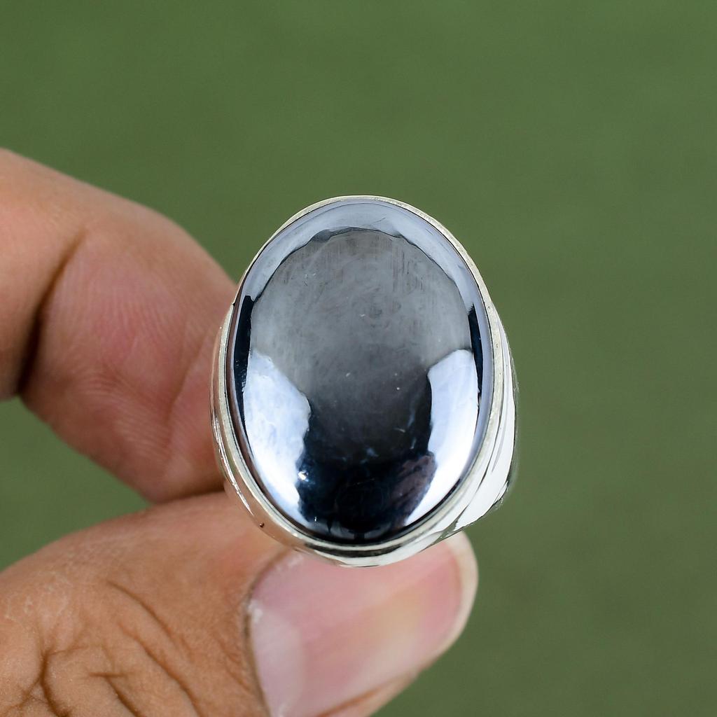 Shungite Ring 925 Sterling Silver Rings Handmade Shungite Jewelry Natural Gemstone Ring Silver Jewelry Gifts For Wife Available In Ring Size