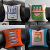 Funny Sardines Art Pillow Case Soft Plush Fabric Double Sided Print Decorative Home Living Room Gift Cushion Cover