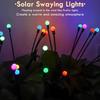 10LEDs Solar Firefly Lights Outdoor Sun Powered Light Solar Garden Home Lawn Fairy Light Landscape Lamp Atmosphere Lampu