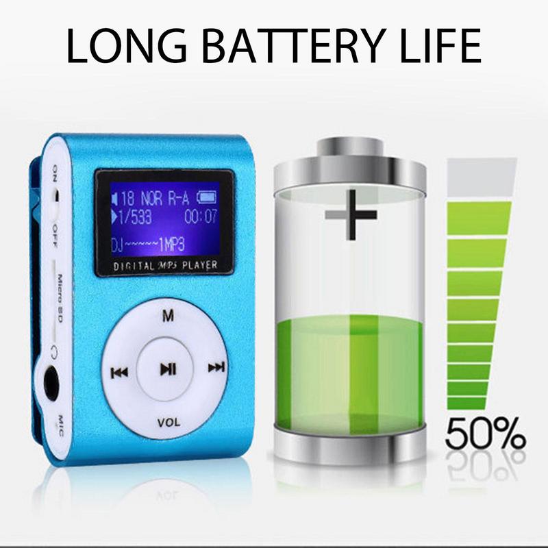 Mini MP3 Player USB Clip Music Players LCD Screen Support 32GB TF Card Sports Music Player Fashion Student Walkman In Stock