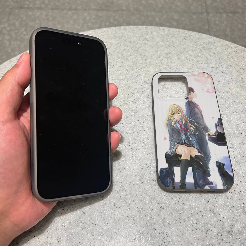 Your Lie In April For IPhone 17 16 15 11 12 13 14 Pro Max Plus Pro Corrugated Translucent Back Phone Cover