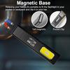 Magnetic Work Light 5 Light Modes 37g Ultra Lightweight EDC Portable Clip On Flashlight for Outdoor Repair with Silicone Switch