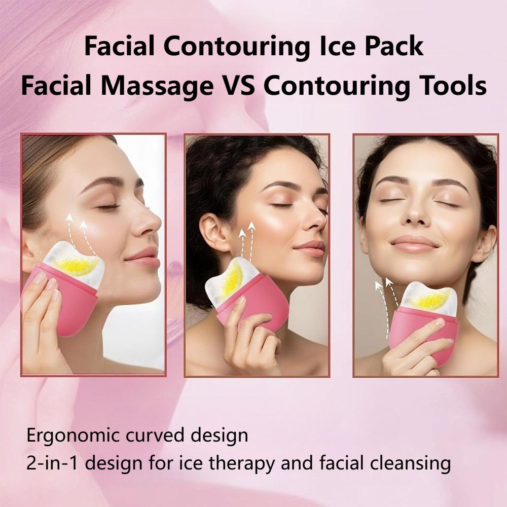 Ice Roller for Face & Eye Face Massage Silicone Ice Mold for Face Beauty Puffiness Relief Facial Massager Skin Care Tools Gifts