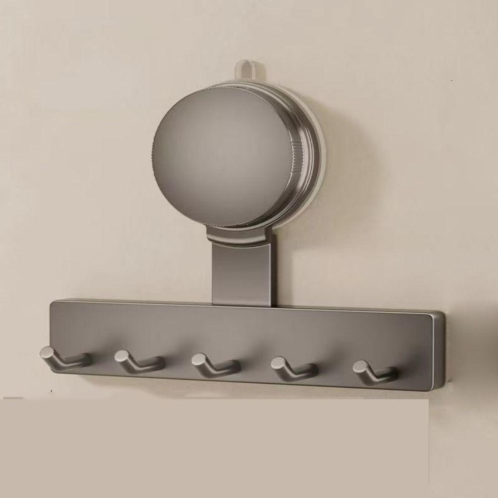 With 3/5 Hooks Storage Rack for Coat Towel Reusable Universal Hook Suction Cup Hooks  Kitchen