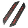 4Pcs 58cm + 25.5cm Real Carbon Fiber Car Door Welcome Plate Sill Scuff Cover Panel Sticker