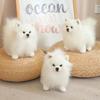 Standing Simulation Pomeranian Dog Real Life Stuffed Puppy Doll Pomeranian Plush Toy  Birthday Gift