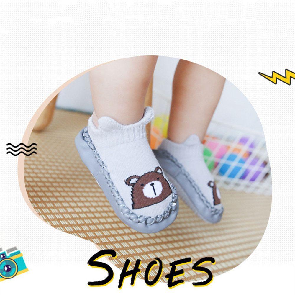 First Walkers Infant Shoes Floor Socks Combed Cotton Socks Shoes Anti-slip Cartoon