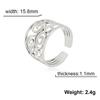 LIKGREAT Triskele Triskelion Adjustable Women Rings Stainless Steel Celtics Knot Rings Spiral Amulet Irish Jewelry Gift New In
