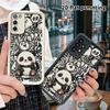 Phone Case: 2D Flat Samsung Galaxy A34 A35 M05 M06 S20 S22 S21 FE Plus 5G Protective Case, Bie Smile Panda, Christmas and Halloween Gifts