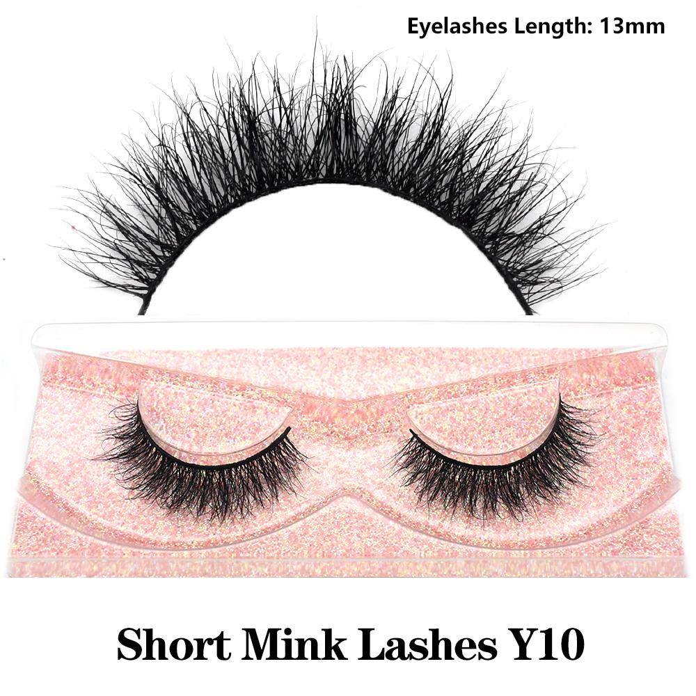 FOXESJI Mink Half Lashes Extension Natural Daily Reusable Short Strip Eye Lashes Mink Fluffy Soft Half False Eyelashes Make Up