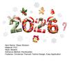 Christmas Glass Stickers Crutch Snowman Tree Candy Hat Bell Design Waterproof PVC Window Door Mirror Decals