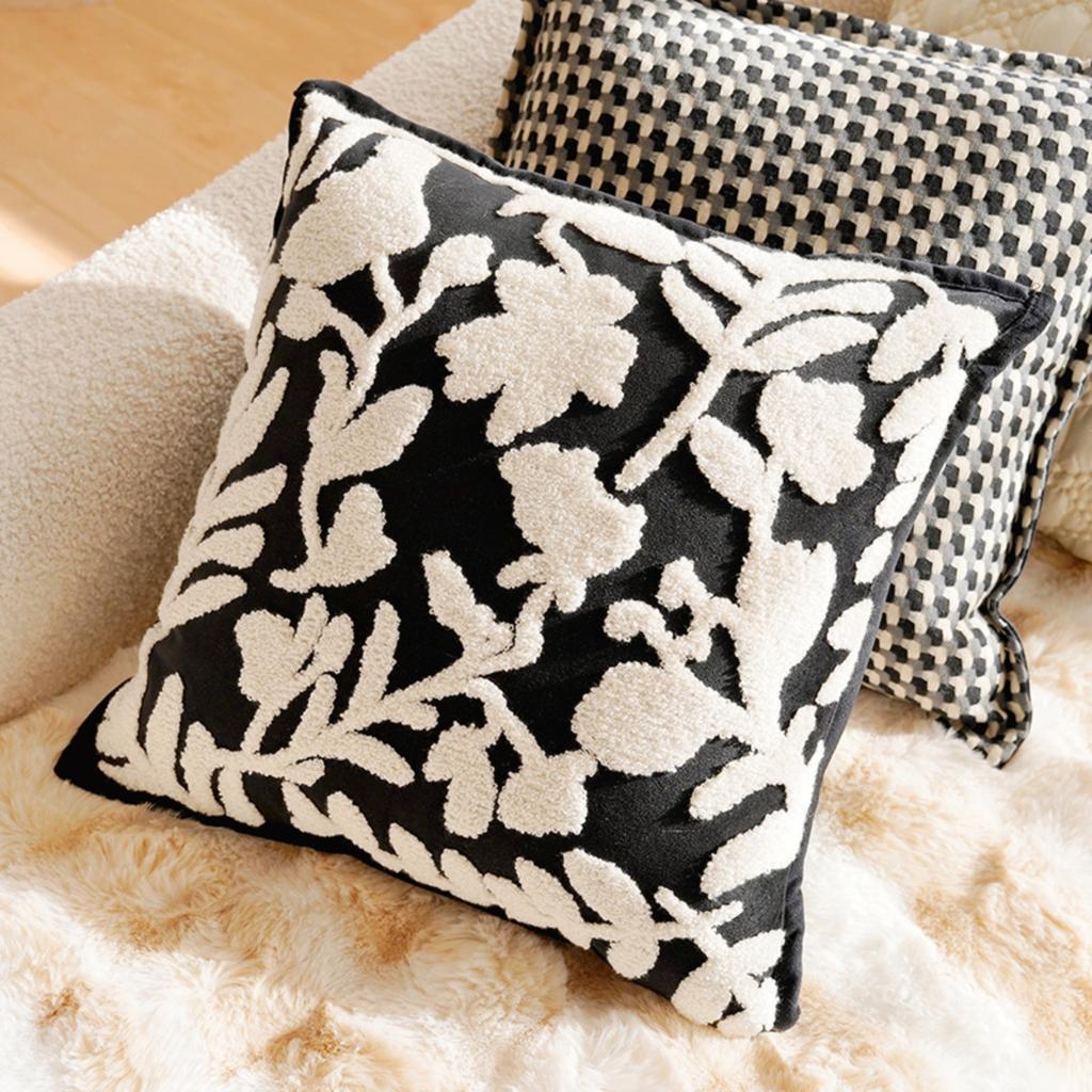 Cover Cream Vintage Brown Maillard - Single Decorative Throw Case for Bed Couch