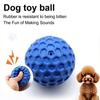 Unzerstörbarer Hundegummiball Interaktives Kauspielzeug für aggressive Kauer Quietschender Waben-Apportierball für Welpenzahnreinigung Langeweilevertreibung