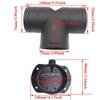 60mm/75mm Y Branch T Piece Air Vent Ducting Outlet Connector For Webasto Air Diesel Parking Heater Exhaust w/Regulating Valve