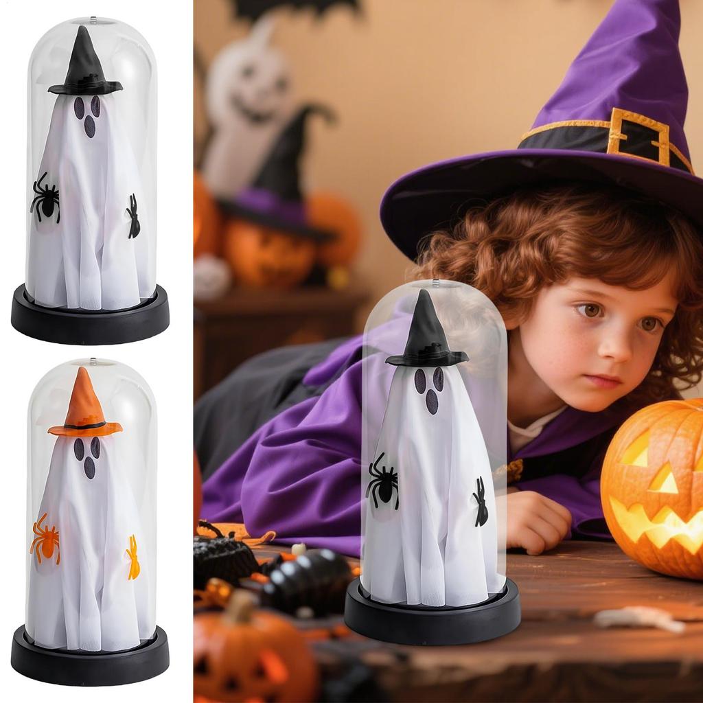 Halloween Light Up Ghost Gothic-Style Ghost Decor With LED Light Horror Desktop Ornament Eerie Home Accents For Kitchen Escape