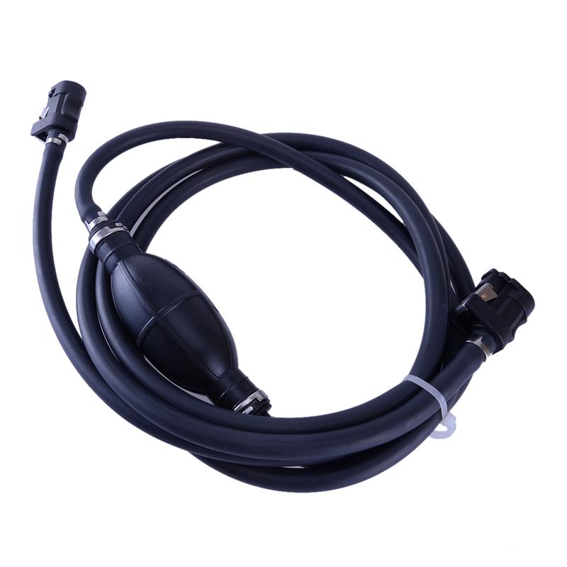 5/16 " Fuel Line Hose With Primer Bulb & Connector Fit for Yamaha Outboard Boat Motor 6Y1-24306-55 61J-24306-04-00 6Y2-24306-56