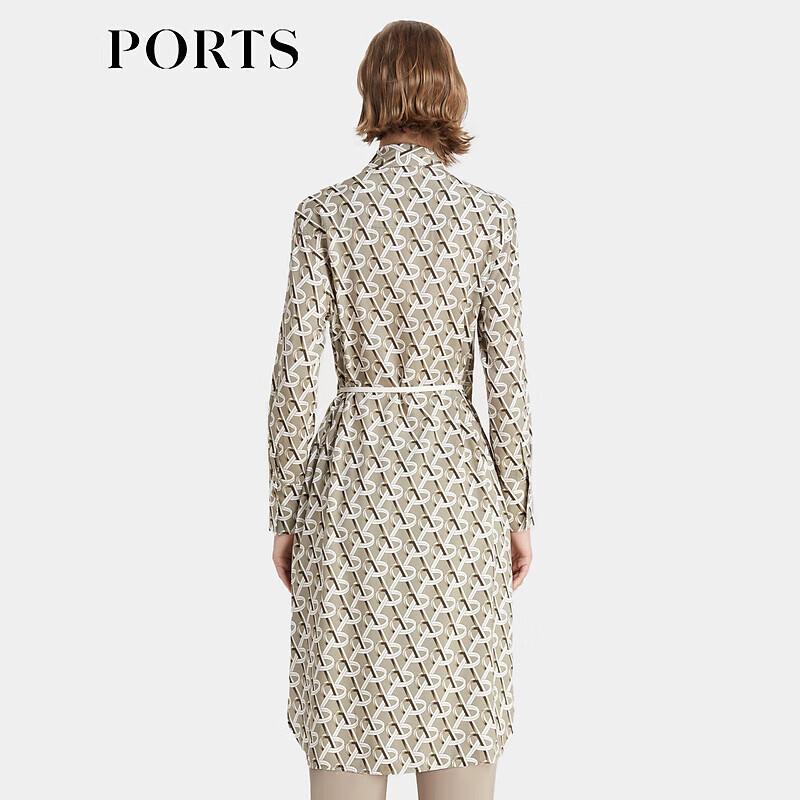 PORTS Women's Elegant Tie-Waist Midi Dress