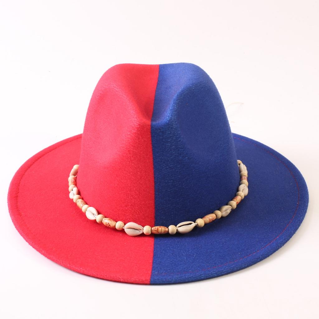 Popular European and American Classic Double-color Wide-brimmed Top Hat Men's and Women's Fashion OL Style Cowboy Hat Jazz Hat