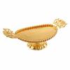 Fruit Plate with Handles Multifunctional Ornate Metal Platter Smooth for Hosts