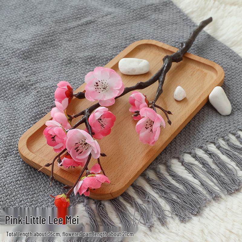 Silk Plum Blossom Simulation Flowers for Home Decor: Perfect for Living Room, TV Cabinet, or Coffee Table Arrangements.