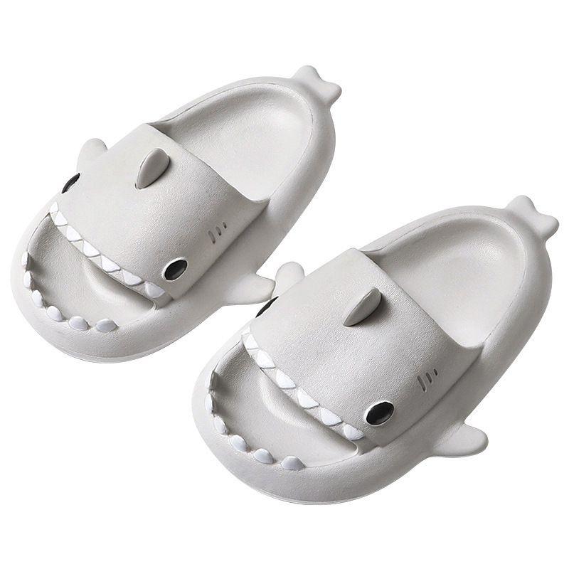 Cute Toddler Cartoon Sharks Non-slip Slippers For Boys And Girls Soft Breathable Eva Sandals