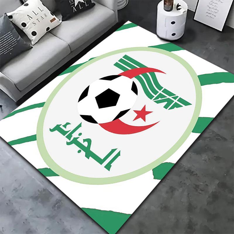 Algeria National Football Team Carpet Rug for Living Room Bedroom Home Sofa Decoration,Kids Play Non-slip Floor Mat