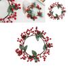 Christmas Artificial Flower Garland With Red Berries And Pinecones For Home Decor And Outdoor Use