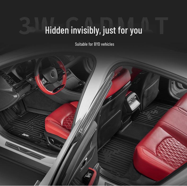 3W All-TPE Floor Mats for BYD Han EV, Han DM-i, Qin EV DM-i, Tang EV, Song Plus, Yuan PL