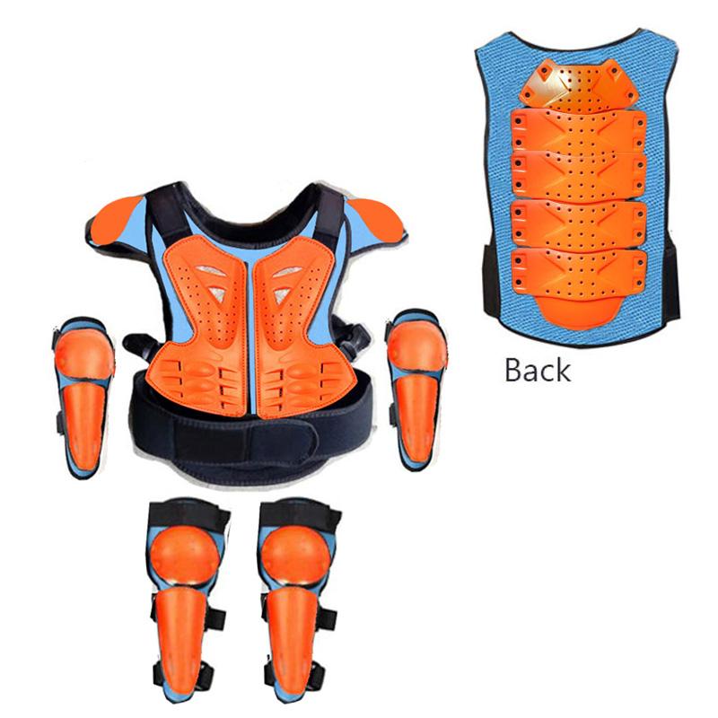 Kids Full Body Armor Motocross Off-Road Protective Vest Suit Anti-Impact with Knee & Elbow Guards for Boys And Girls 4-13 Years