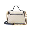 Gucci GG Marmont Series Mini Messenger Bag With Color-Blocked Trim Women bags White Blue 583571-0OLFX-9085