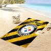 Custom NameSteelers Logo Beach Towel Soft Microfiber Summer Towel Quick Dry Absorbent Towel for Beach Swimming Pool Travel